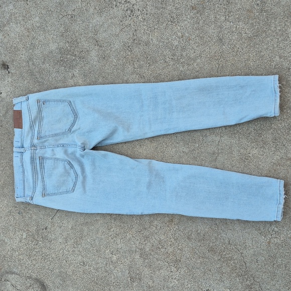 Madewell Stretch Jeans 27 Light Wash High Waist Skinny Distressed - Picture 5 of 11